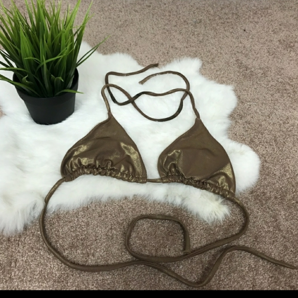 VS Swimwear Bikini Top Unpadded Brown Sz: S